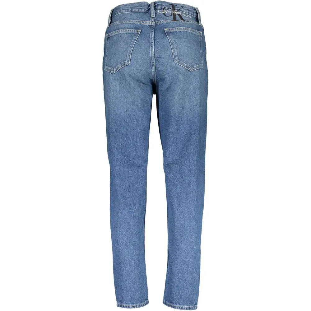 Calvin Klein blå bomuld jeans med klassisk straight-leg snit