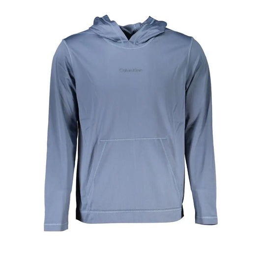 Calvin Klein elegant blue hooded sweatshirt for men
