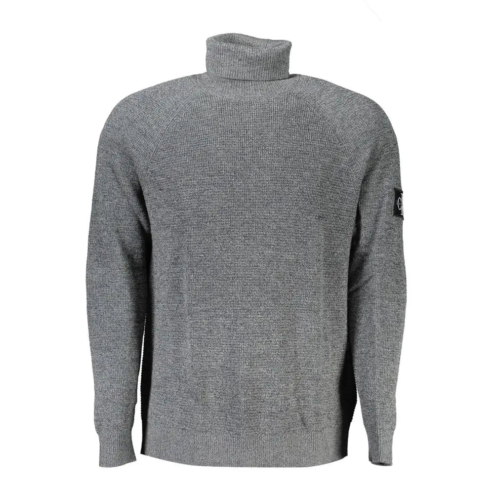 Calvin Klein Gray Wool Sweater - XXL - Sweaters