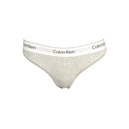 Grå heather Calvin Klein briefs med hvid Calvin Klein-branding