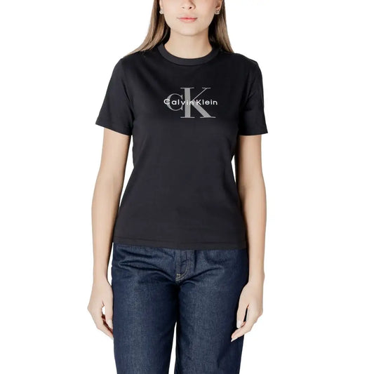 Calvin Klein Jeans Black Cotton T-Shirt