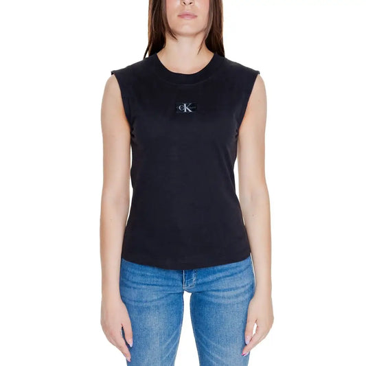 Calvin Klein Jeans Black Cotton T-Shirt - T-shirts