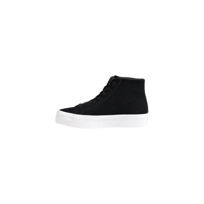 Calvin Klein jeans sorte suede højtop sneakers med hvid gummisål