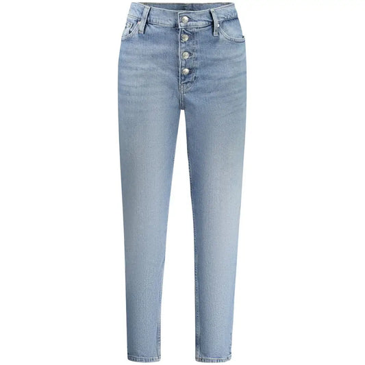 Calvin Klein Light Blue Cotton Women Jeans - Jeans