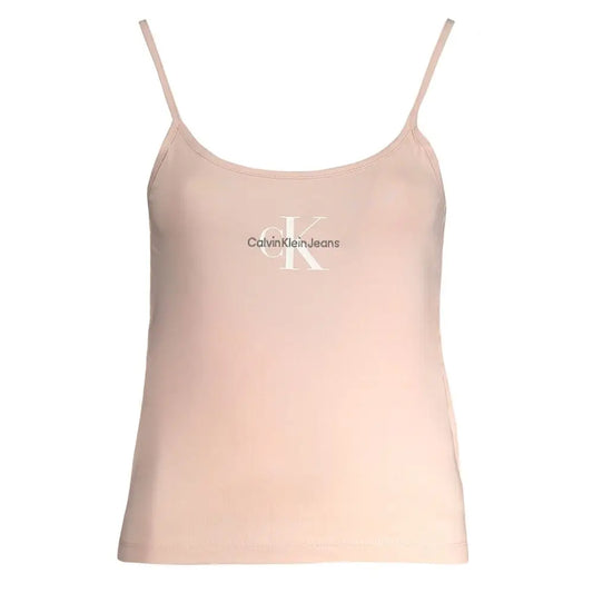 Calvin Klein pink tank top med blød pink farve og CK-logo