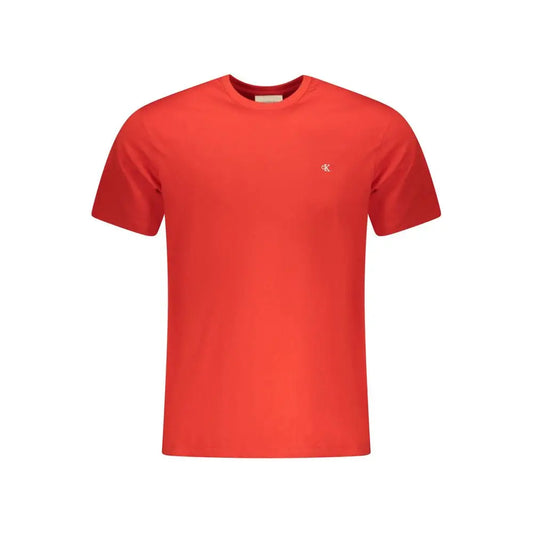 Vibrant Calvin Klein Rosso cotton herret-shirt med subtil logo