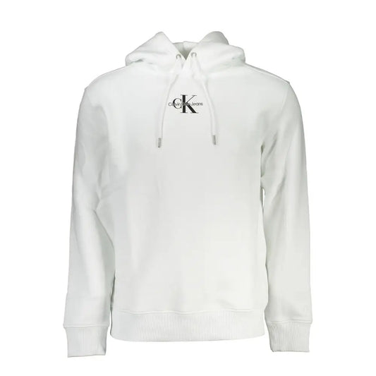 Calvin Klein White Cotton Men's Sweatshirt