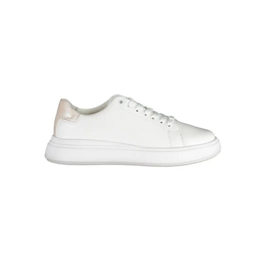 Calvin Klein White Leather Women Sneakers - Sneakers