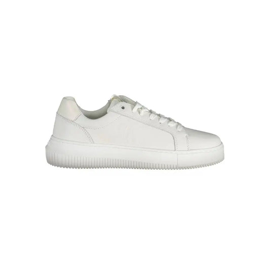 Calvin Klein White Leather Women Sneakers - Sneakers