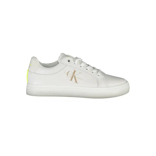 Calvin Klein White Leather Women Sneakers - Sneakers