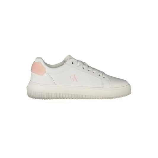 Calvin Klein White Leather Women Sneakers - Sneakers