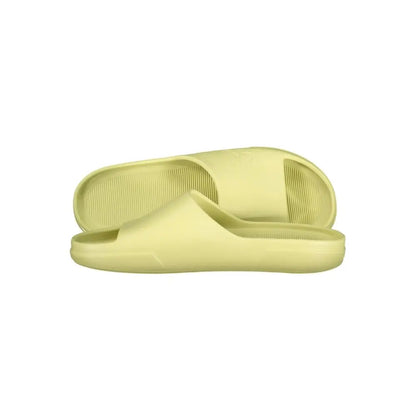 Calvin Klein gul polyurethane herreslipper med minimalistisk design