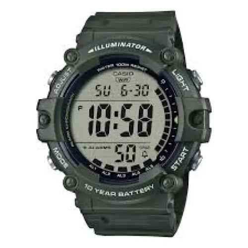 Mørkegrøn Casio Herre AE1500WHX-3AVDF ure med militær design