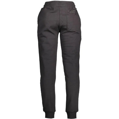 Cavalli Class Black Cotton Pant - Bukser