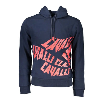 Cavalli Class Blue Cotton Men’s Sweatshirt - Sweatshirts