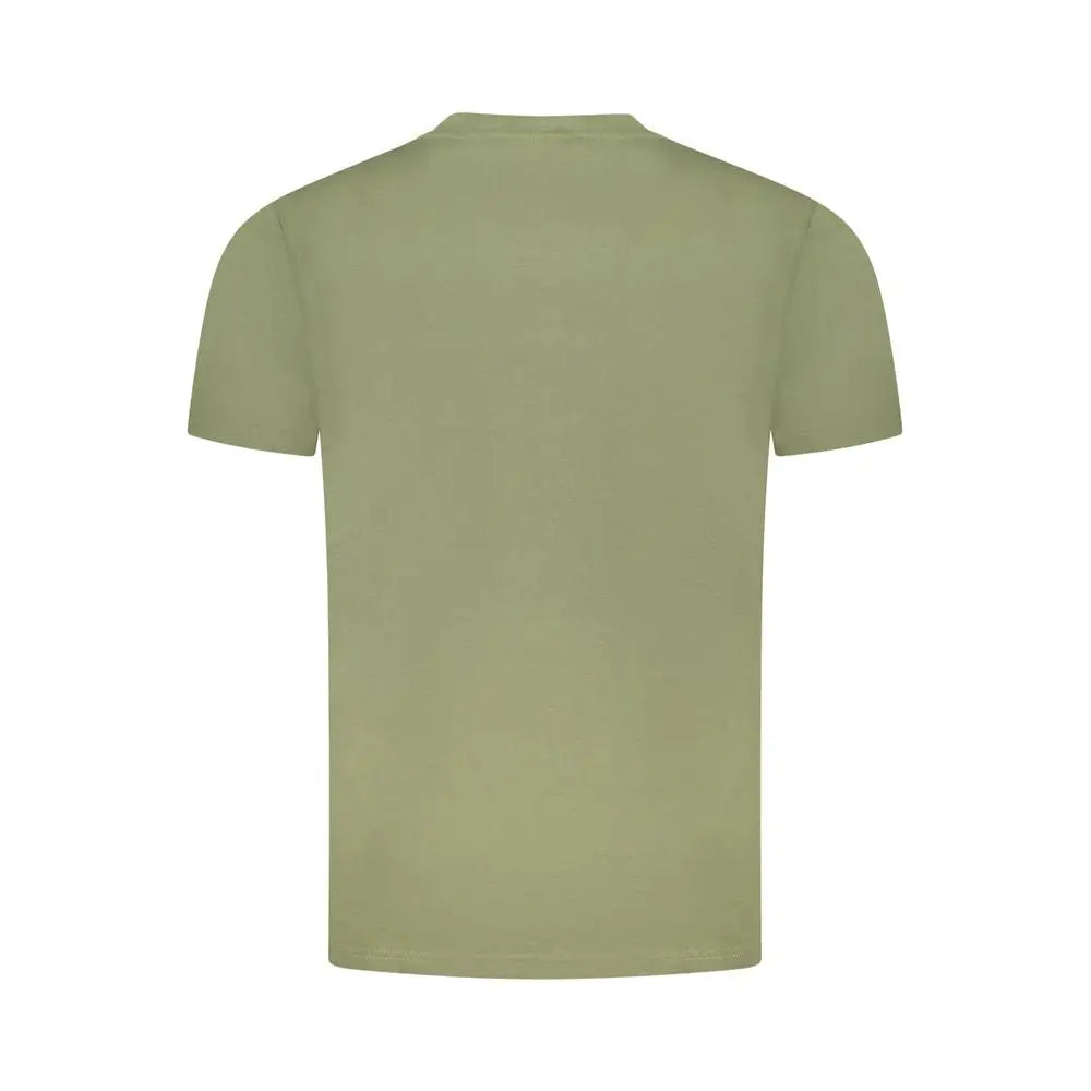 Cavalli Class grønne t-shirt i olivengrøn bomuld, outlet mærkevare
