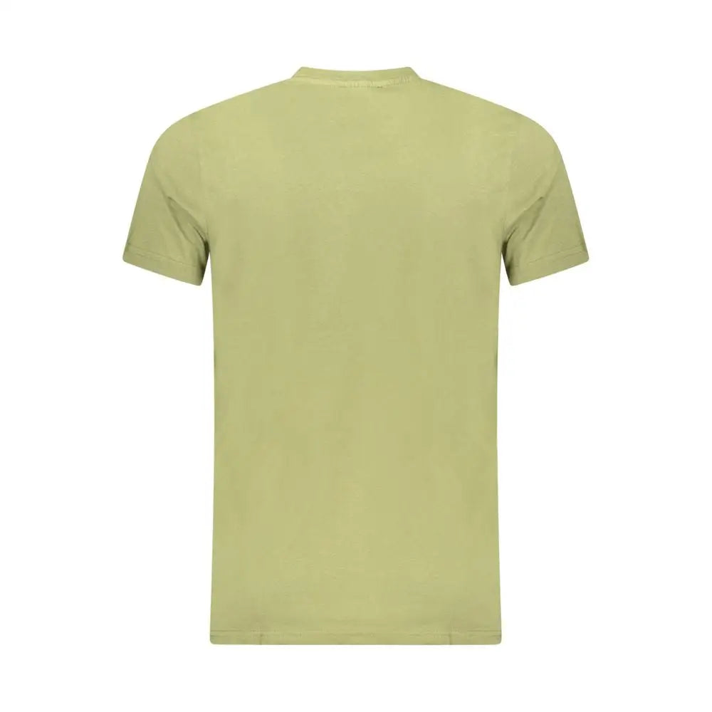 Cavalli Class Verde bomuld herre T-shirt i olivengrøn
