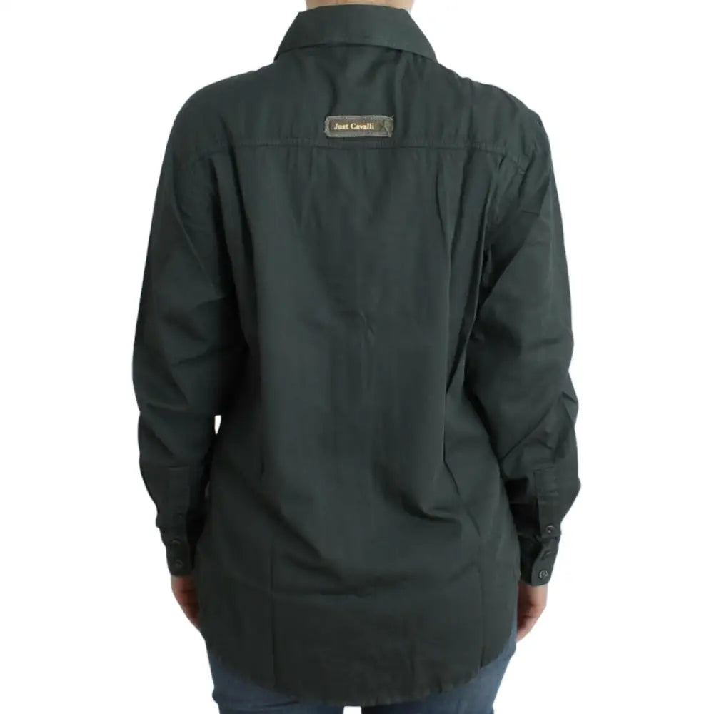 Cavalli Gray button down shirt