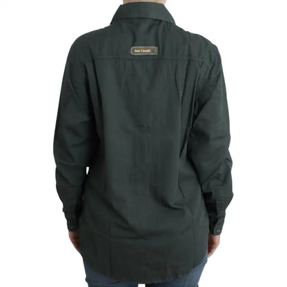 Cavalli Gray button down shirt