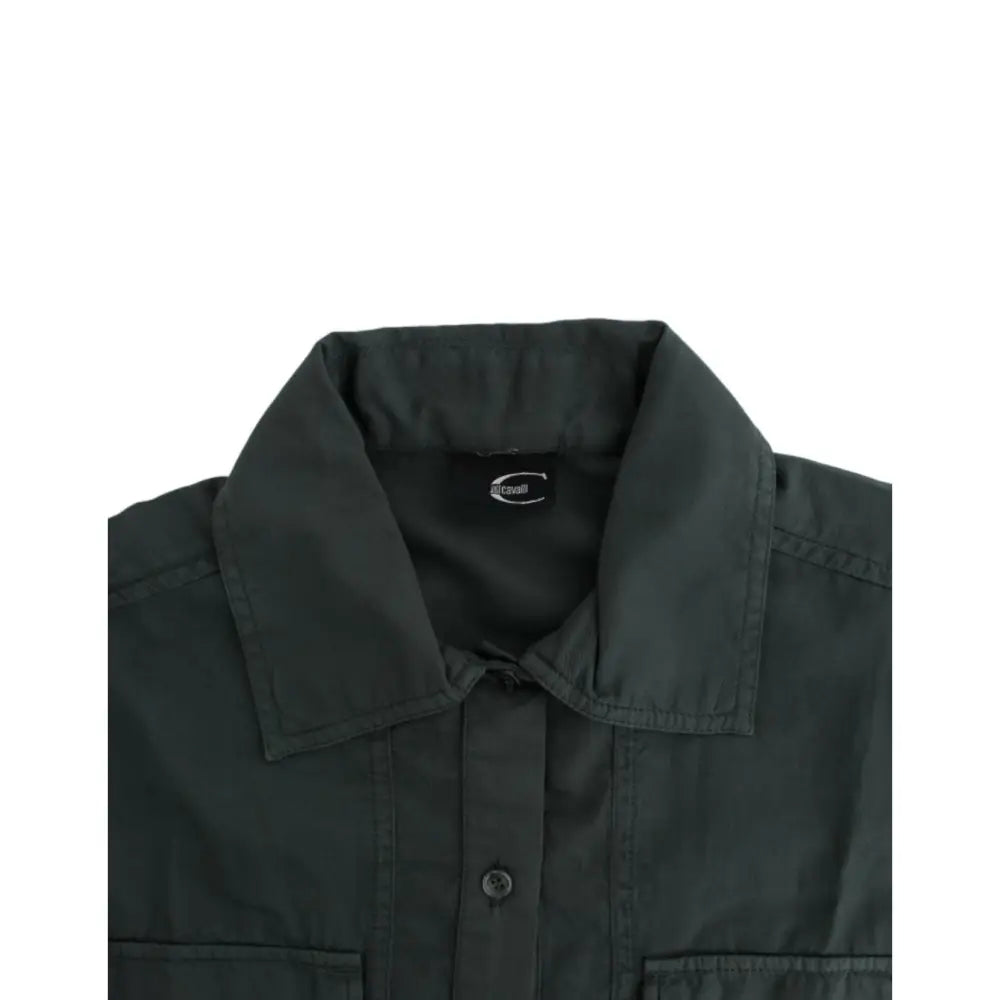 Cavalli Gray button down shirt