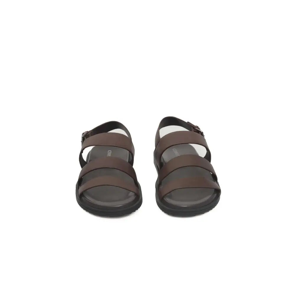 Cerruti 1881 Brown Cowhide Men Sandal