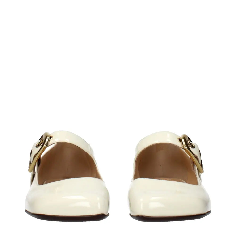 Chloé Beige Leather Ballet Flats - Ballerinasko