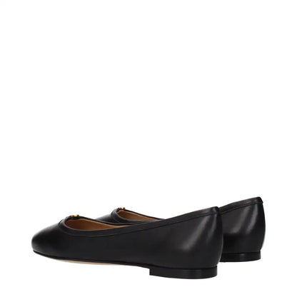 Chloé Black Leather Ballet Flats