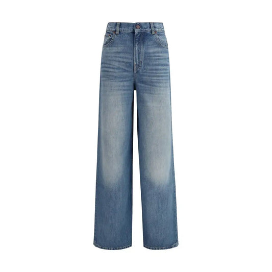 Høj kvalitet Chloé Blue Cotton Jeans i falmet blå denim