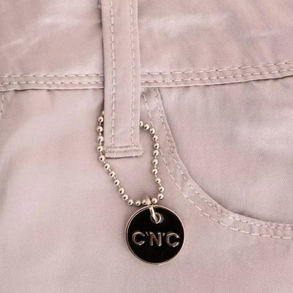 Costume National Beige Cotton Slim Fit Jeans