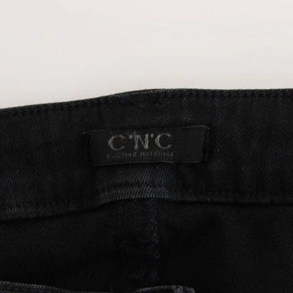 Costume National Black Cotton Slim Fit Denim Jeans