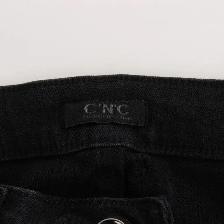 Costume National Black Cotton Slim Fit Denim Jeans