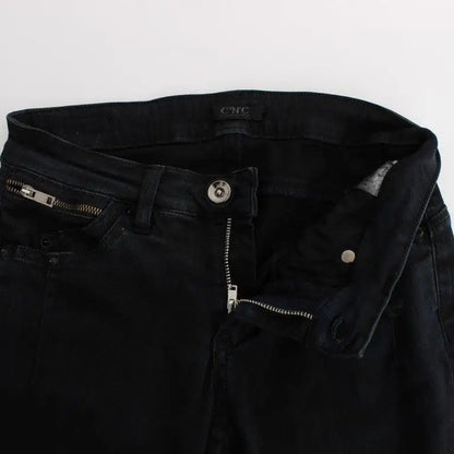 Costume National Black Cotton Slim Fit Denim Jeans
