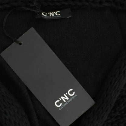 Costume National Black sleeveless knitted cardigan