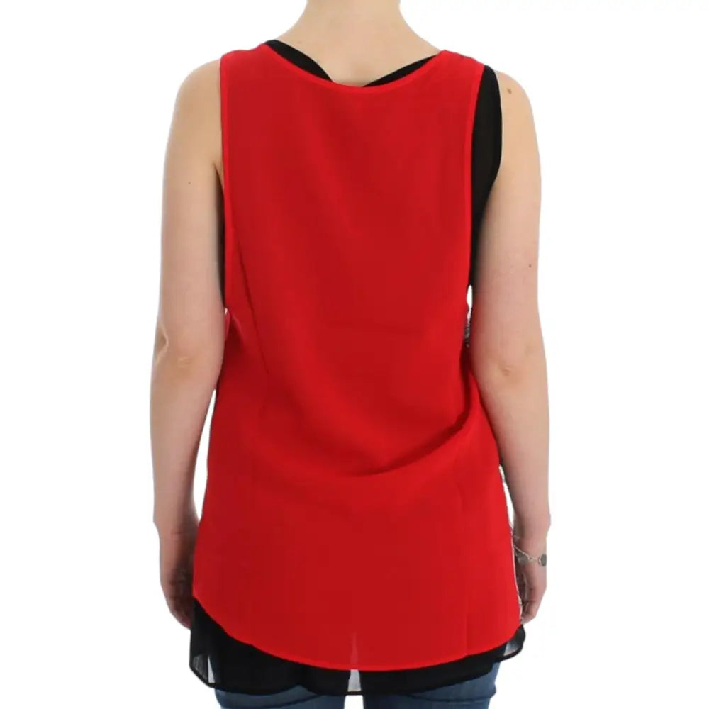 Costume National Black sleeveless top