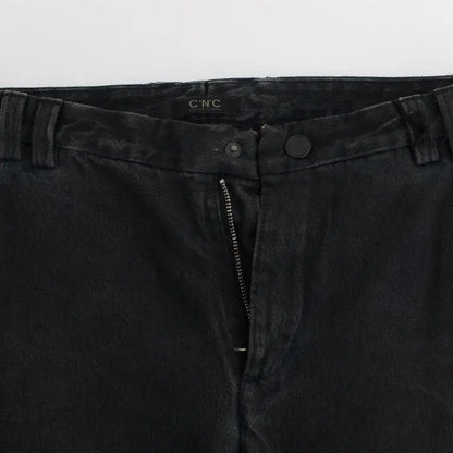 Costume National Blue Cotton Slim Pants Denim Jeans