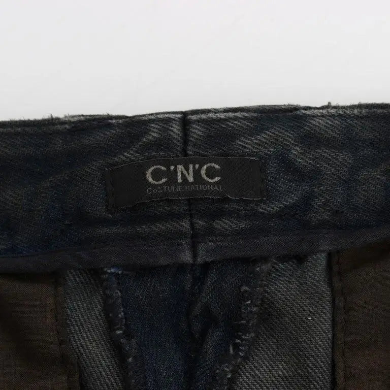 Costume National Blue Cotton Slim Pants Denim Jeans