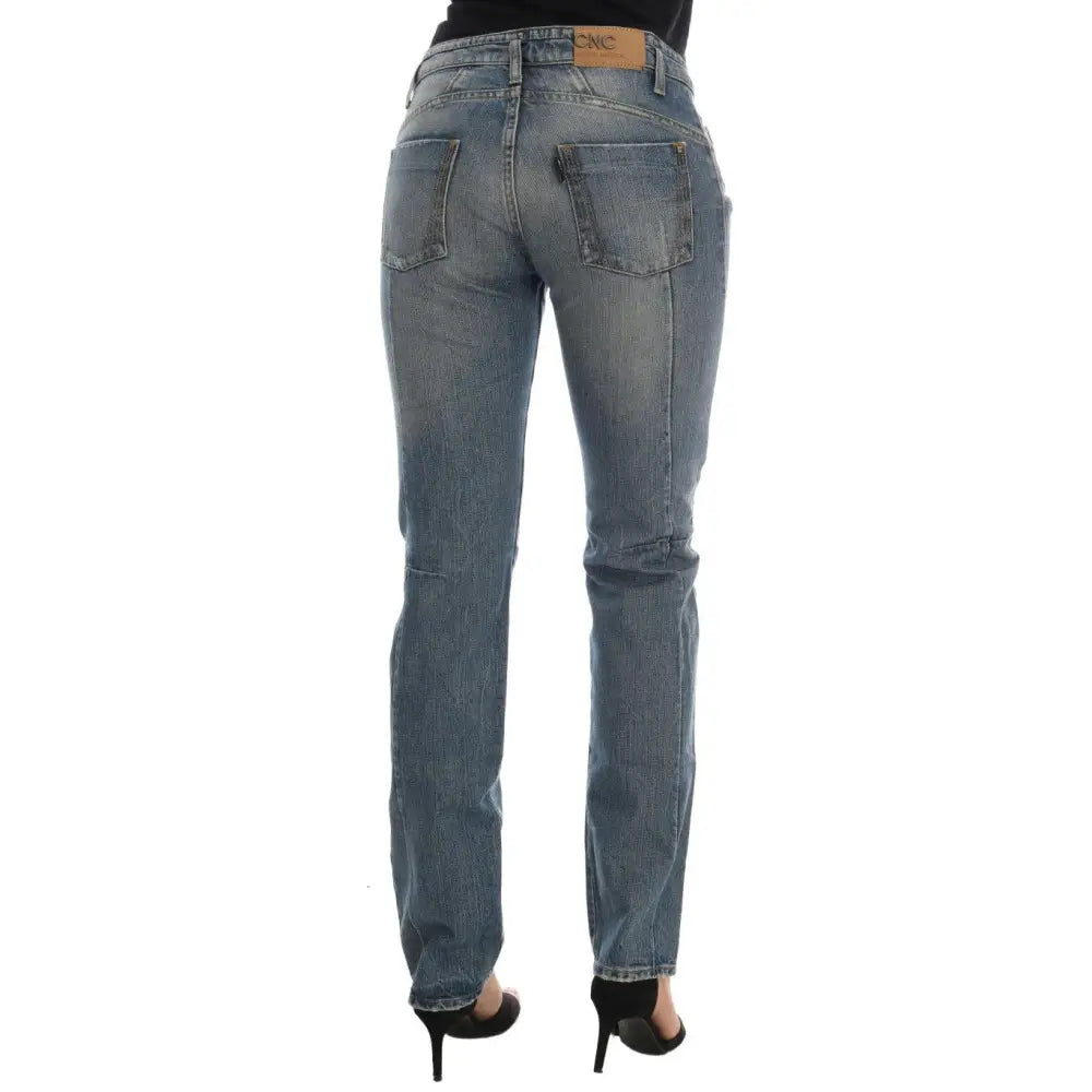 Costume National Blue Cotton Stretch Denim Jeans