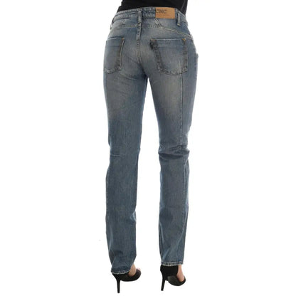 Costume National Blue Cotton Stretch Denim Jeans
