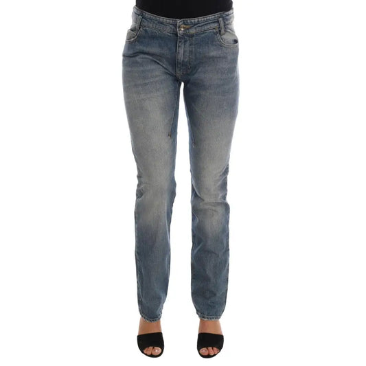 Costume National Blue Cotton Stretch Denim Jeans