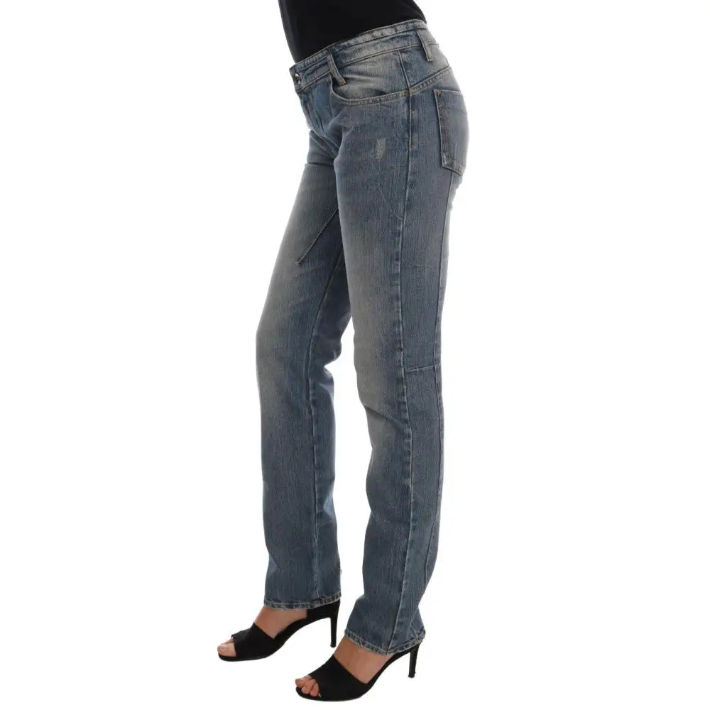 Costume National Blue Cotton Stretch Denim Jeans