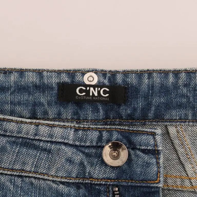 Costume National Blue Cotton Stretch Denim Jeans