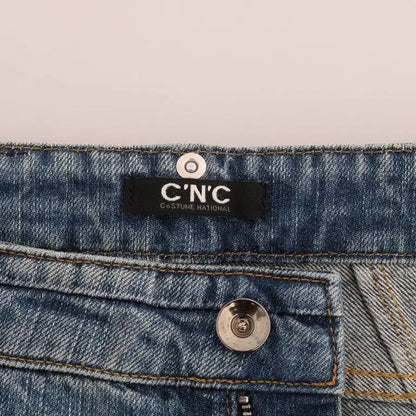 Costume National Blue Cotton Stretch Denim Jeans