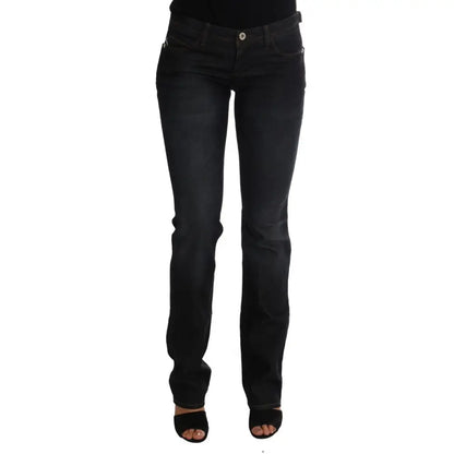 Costume National Dark Blue Cotton Slim Fit Jeans