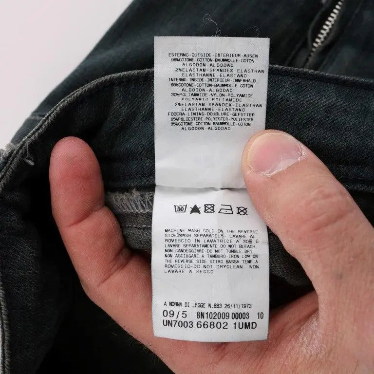 Costume National Gray Cotton Superslim Denim Jeans