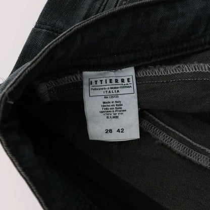 Costume National Gray Cotton Superslim Denim Jeans