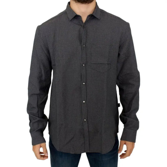 Costume National Gray linen casual shirt