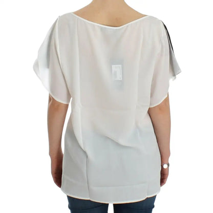 Costume National White motive print blouse