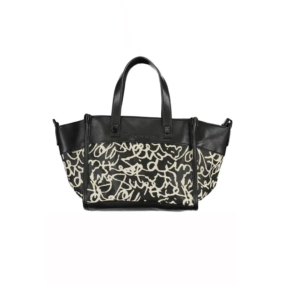 Desigual Black Polyester Handbag - Håndtasker