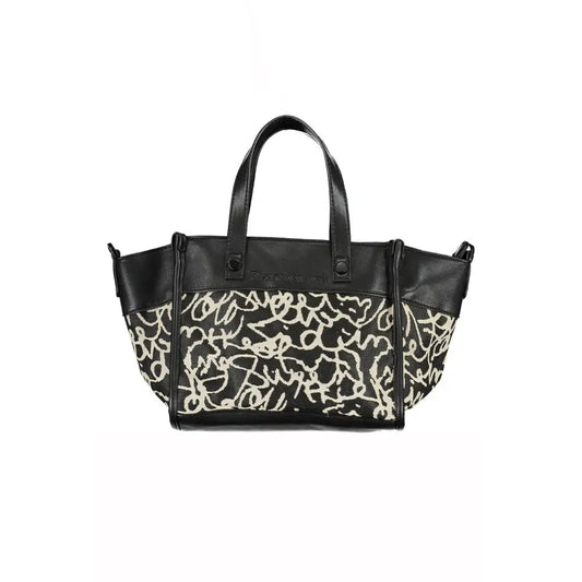 Desigual Black Polyester Handbag - Håndtasker