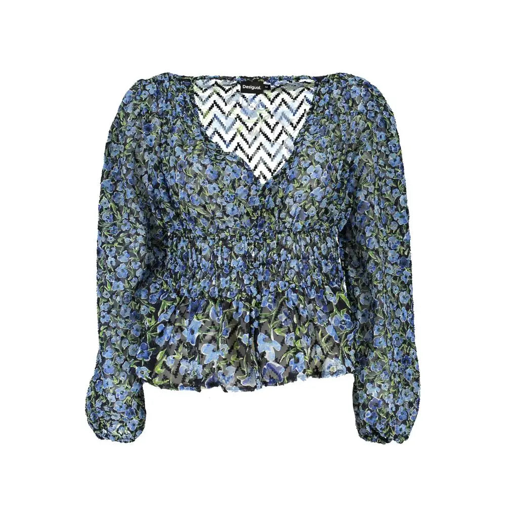 Desigual Blue Polyester Women Blouse - Bluser